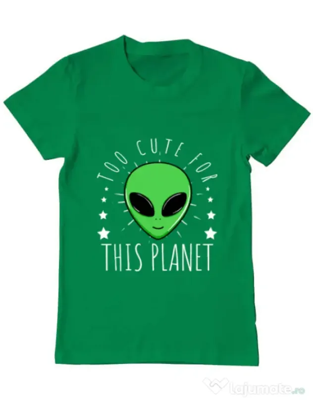 Tricou ADLER barbat Too cute Verde mediu