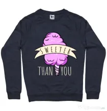 Bluza ADLER barbat Sweeter than you Denim inchis