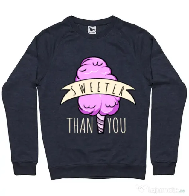 Bluza ADLER barbat Sweeter than you Denim inchis