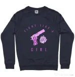 Bluza ADLER barbat Fight like a girl Denim inchis