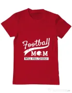 Tricou ADLER barbat Football mom Rosu