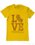 Tricou ADLER barbat Love football Galben