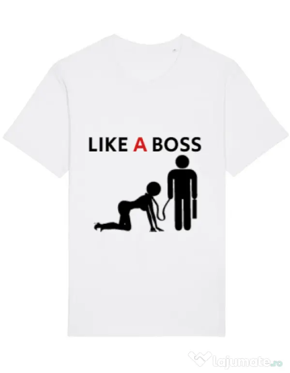 Tricou STANLEY STELLA barbat Like a boss Alb