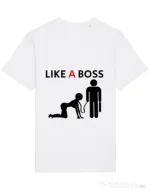 Tricou STANLEY STELLA barbat Like a boss Alb