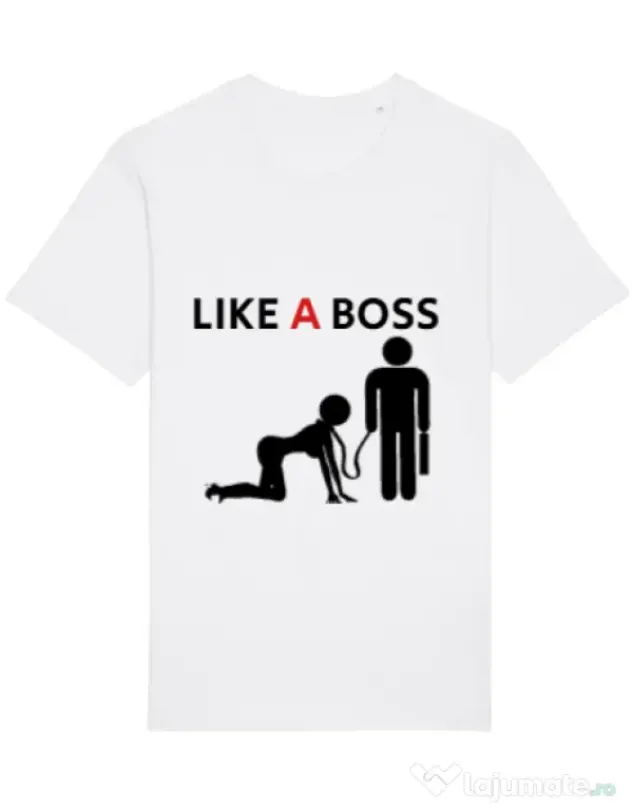 Tricou STANLEY STELLA barbat Like a boss Alb