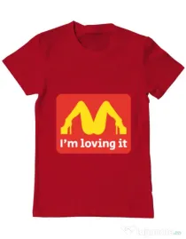 Tricou ADLER barbat I'm loving it Rosu