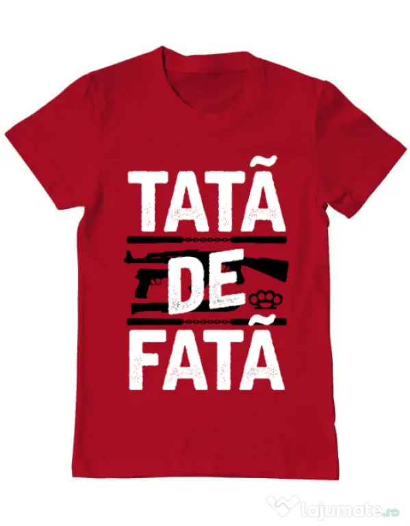 Tricou ADLER barbat Tata de fata Rosu