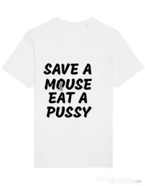 Tricou STANLEY STELLA barbat Save a mouse Alb