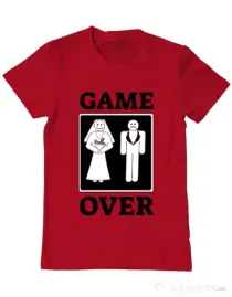 Tricou ADLER barbat Game over Rosu