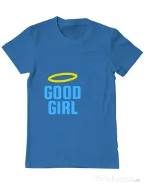 Tricou ADLER barbat Good girl Albastru azuriu
