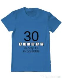 Tricou ADLER barbat 30 in scrabble Albastru azuriu