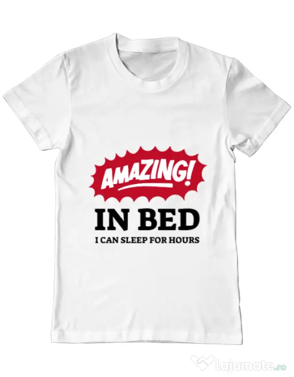 Tricou ADLER barbat Amazing in bed Alb