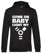 Hoodie barbat cu gluga Come on baby Negru