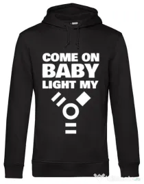 Hoodie barbat cu gluga Come on baby Negru