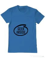 Tricou ADLER barbat Geek inside Albastru azuriu