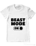 Tricou ADLER barbat Beast mode Alb
