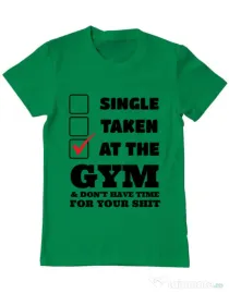 Tricou ADLER barbat At the gym Verde mediu