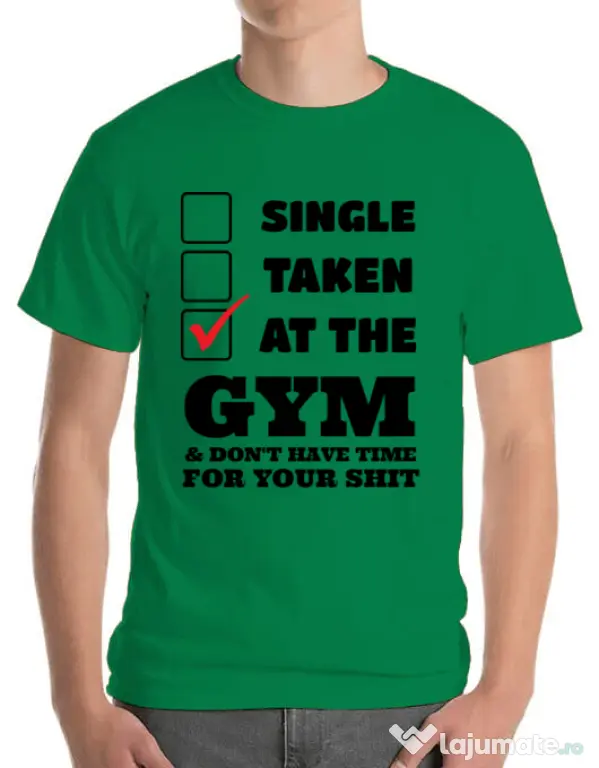 Tricou ADLER barbat At the gym Verde mediu