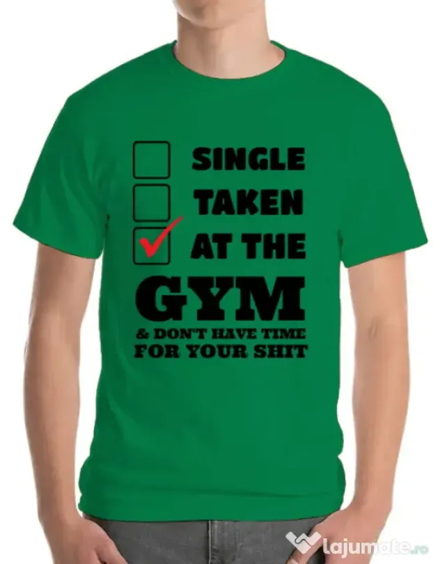 Tricou ADLER barbat At the gym Verde mediu