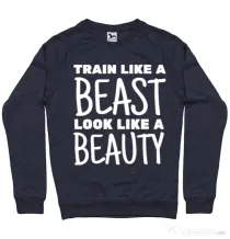 Bluza ADLER barbat Train like a beast Denim inchis