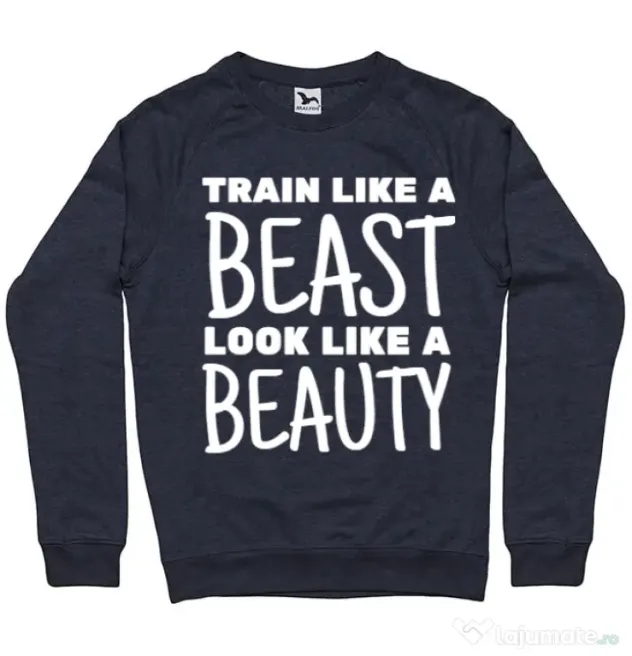 Bluza ADLER barbat Train like a beast Denim inchis