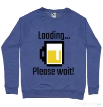 Bluza ADLER barbat Beer loading Albastru melanj