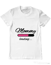 Tricou ADLER barbat Mommy loading Alb