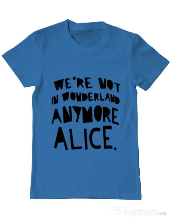Tricou ADLER barbat Not in wonderland Albastru azuriu