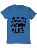 Tricou ADLER barbat Not in wonderland Albastru azuriu