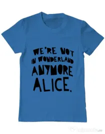 Tricou ADLER barbat Not in wonderland Albastru azuriu
