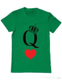 Tricou ADLER barbat Fancy queen Verde mediu