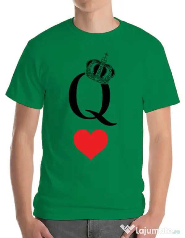 Tricou ADLER barbat Fancy queen Verde mediu