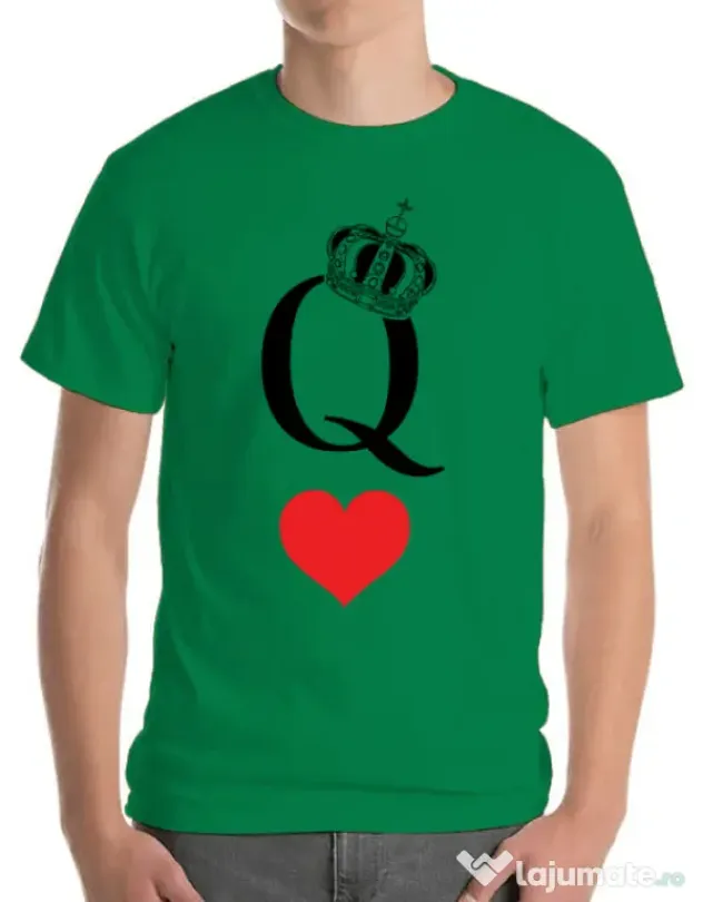 Tricou ADLER barbat Fancy queen Verde mediu
