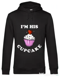 Hoodie barbat cu gluga His cupcake Negru