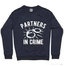 Bluza ADLER barbat Partners in crime 2 Denim inchis