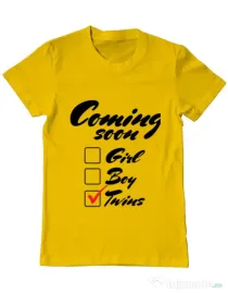 Tricou ADLER barbat Coming soon 2 Galben