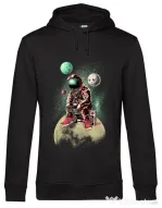 Hoodie barbat cu gluga Astronaut - DJ Negru