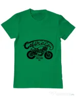 Tricou ADLER barbat Caferacer Verde mediu