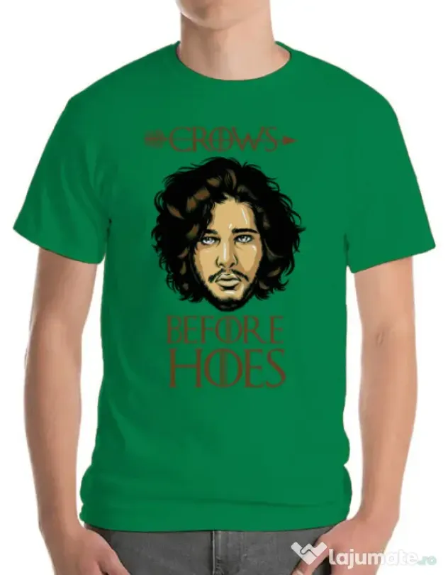 Tricou ADLER barbat Crows Before Hoes Verde mediu