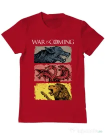 Tricou ADLER barbat War is coming Rosu
