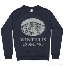 Bluza ADLER barbat Winter is coming Stark Denim inchis