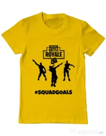 Tricou ADLER barbat Squad goals Galben