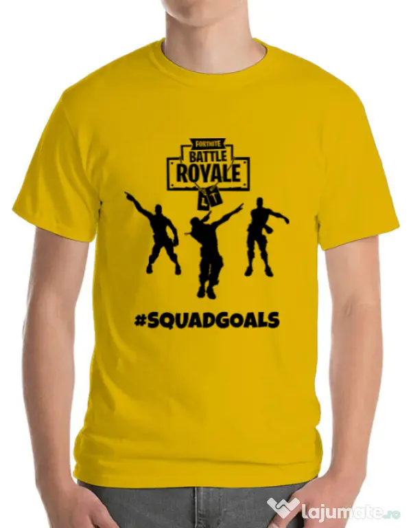 Tricou ADLER barbat Squad goals Galben