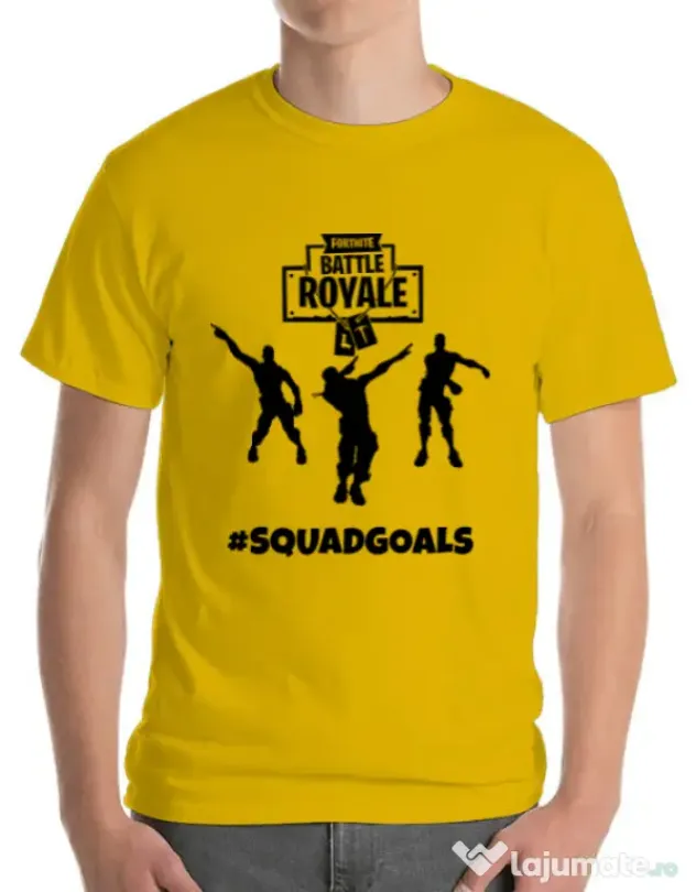 Tricou ADLER barbat Squad goals Galben