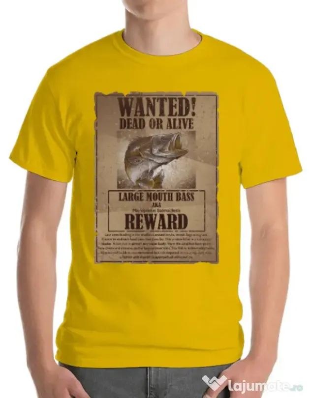 Tricou ADLER barbat Dead or alive Galben