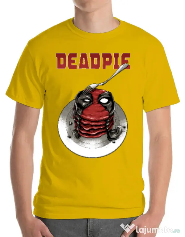 Tricou ADLER barbat Deadpie Galben