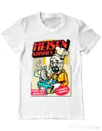 Tricou ADLER barbat Heisen krispies Alb