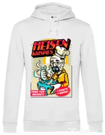 Hoodie barbat cu gluga Heisen krispies Alb