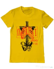 Tricou ADLER barbat Just a reminder Galben