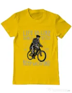 Tricou ADLER barbat Keep moving Galben